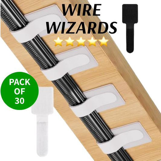 Wire Wizard - Huge 30 Piece Pack - Black & White available