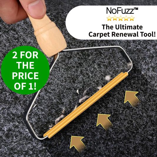 NoFuzz™ The Ultimate Carpet Renewal Tool & Pet Hair Remover - Pack of 2!