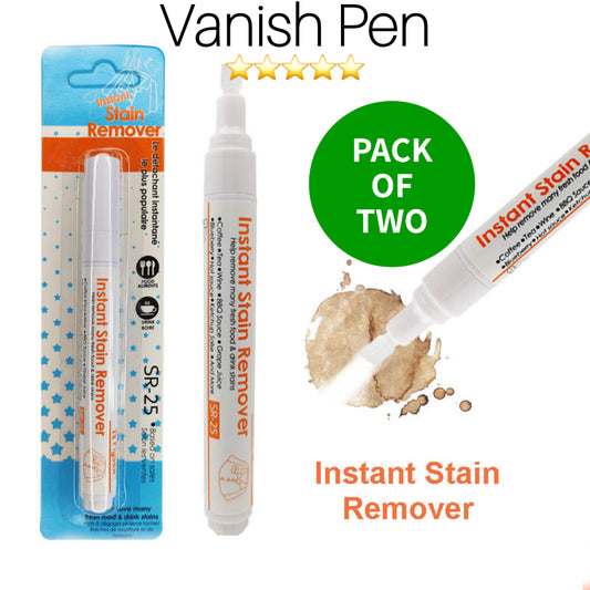 Vanish Pen - Instant Stain Removal Pen - On The Go - Pack Of Two