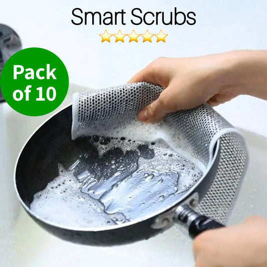 Smart Scrubs - Non-Scratch Scouring Cloths - 10 Pack