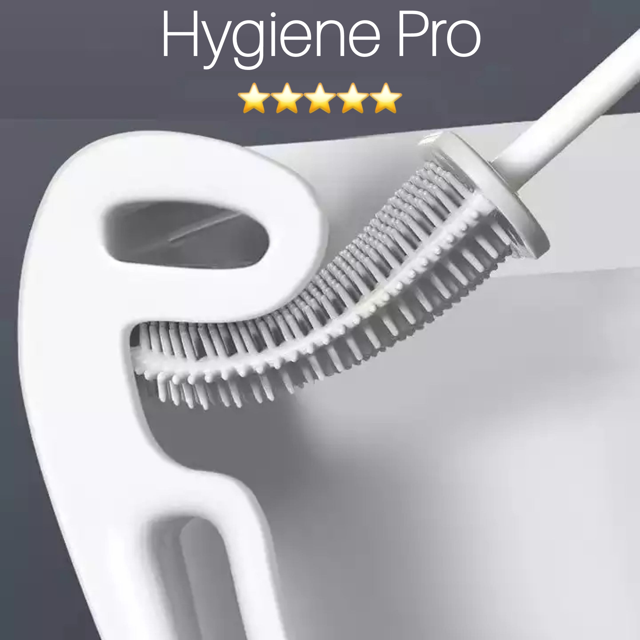 Hygiene Pro - Wall Mounted Silicone Toilet Brush