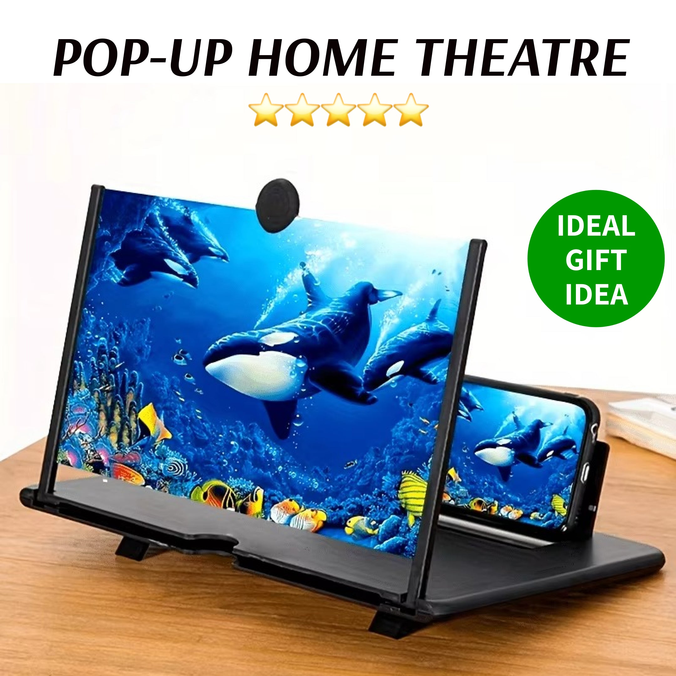 Pop-Up Home Theatre - Turn Any Smartphone Into a Home Theatre In Seconds