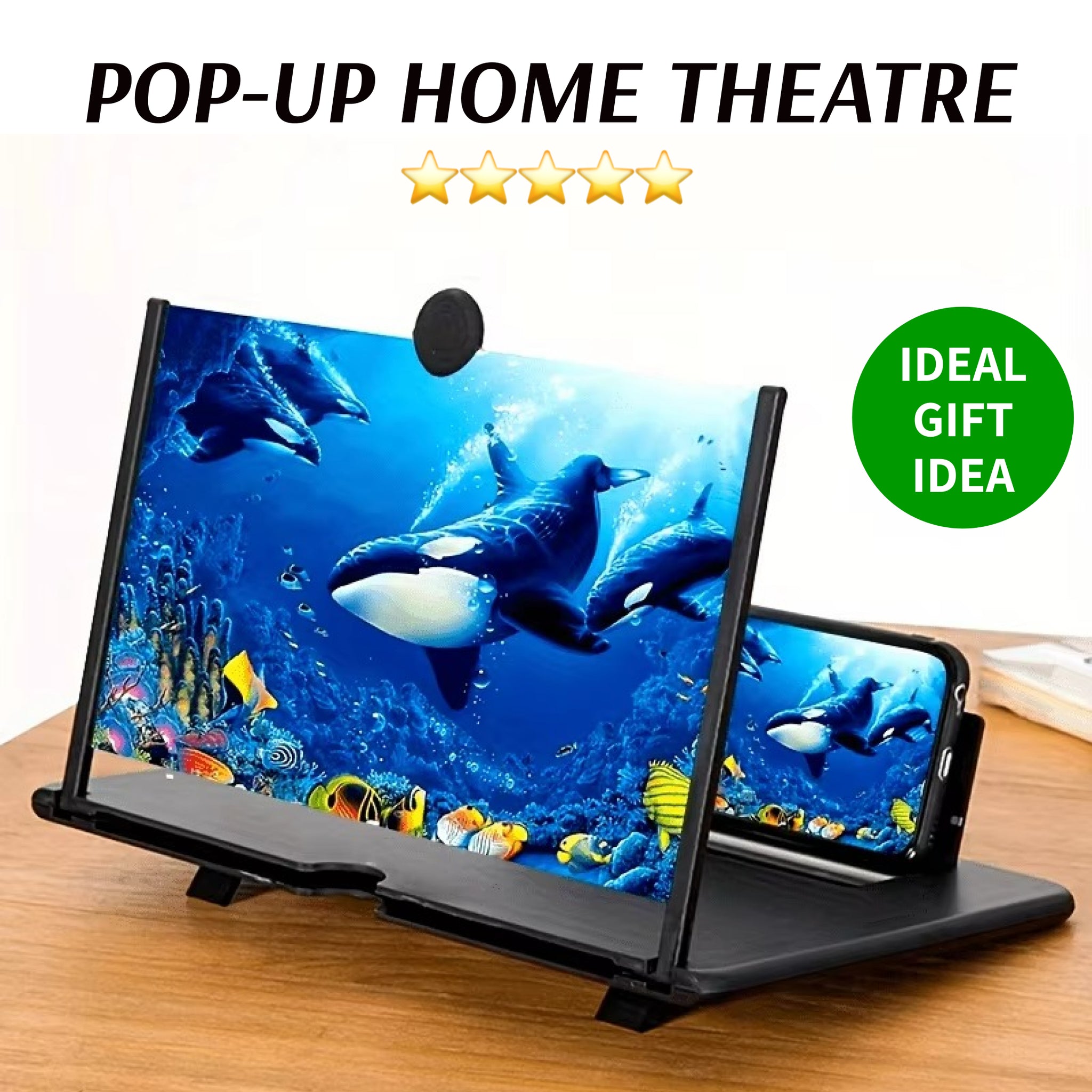 Pop-Up Home Theatre - Turn Any Smartphone Into a Home Theatre In Seconds